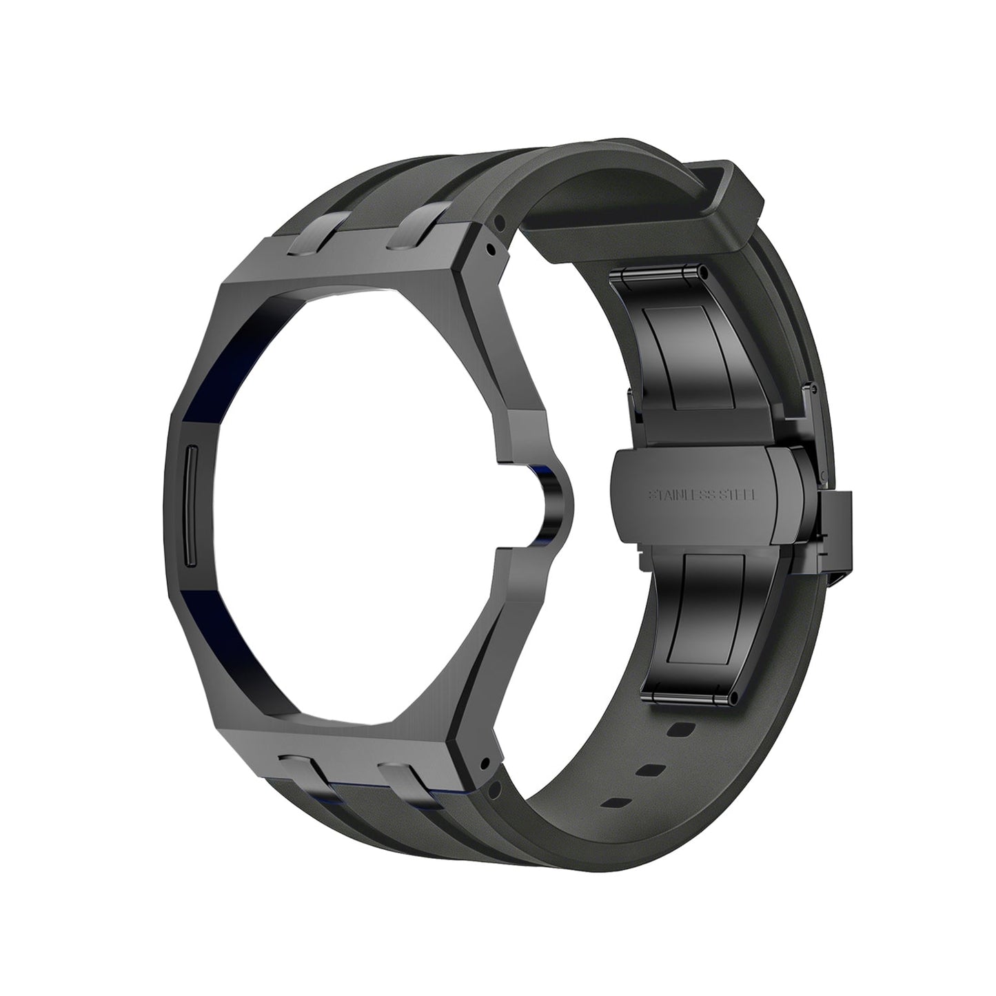 [Sophire]OAK POP BLACK STEEL CASE & SILICONE STRAP