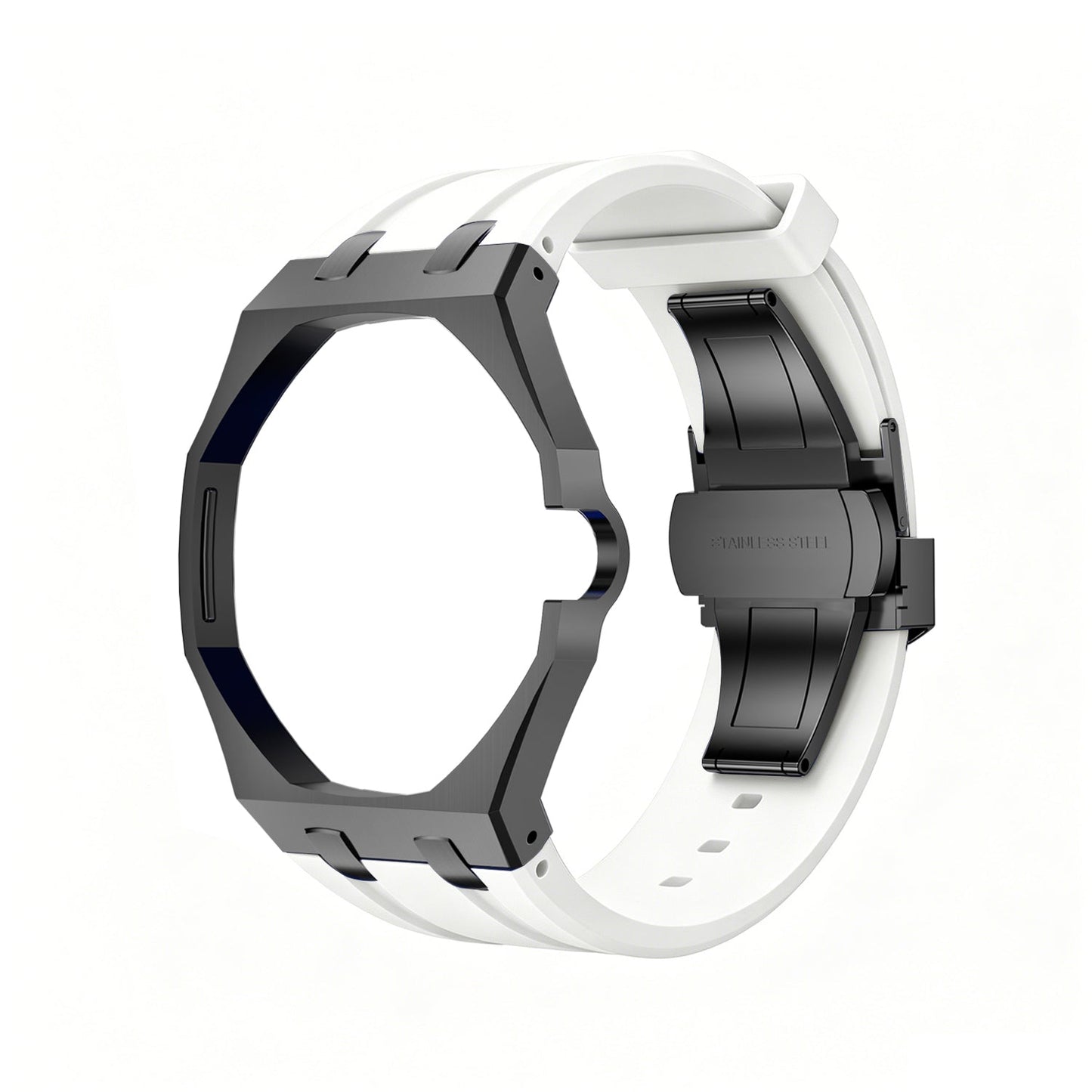 [Sophire]OAK POP BLACK STEEL CASE & SILICONE STRAP