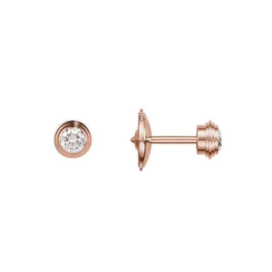 [Sophire]D'AMOUR 5MM DIAMOND STUD EARRINGS