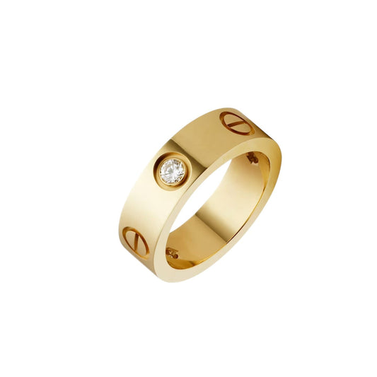 [Sophire]LOVE 5.5MM 3 DIAMONDS RING
