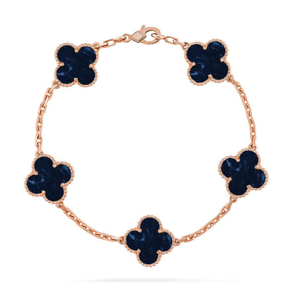 [Sophire Jewelry ]CLOVER 5 MOTIF PIETERSITE BRACELET COLLECTION