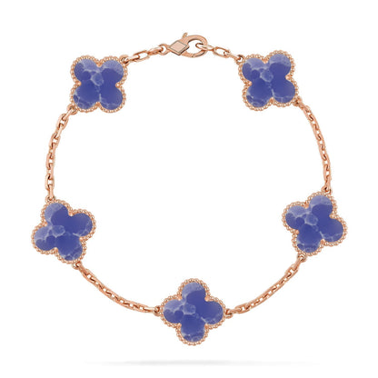 [Sophire Jewelry ]CLOVER 5 MOTIF BLUE VEINS BRACELET COLLECTION