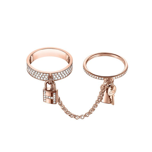 [Sophire]HM KELLY CLOCHETTE DOUBLE RING IN  WITH DIAMONDS