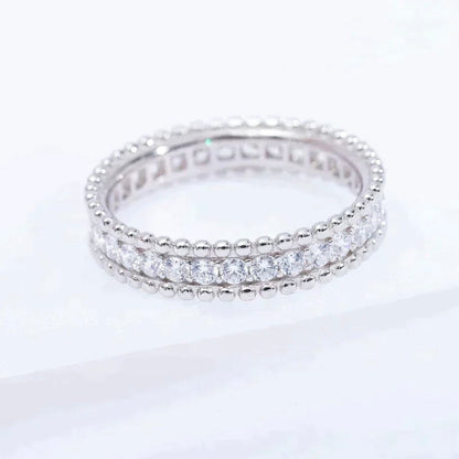 [Sophire Jewelry ]PERLEE DIAMOND SILVER RING