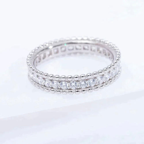 [Sophire Jewelry ]PERLEE DIAMOND SILVER RING