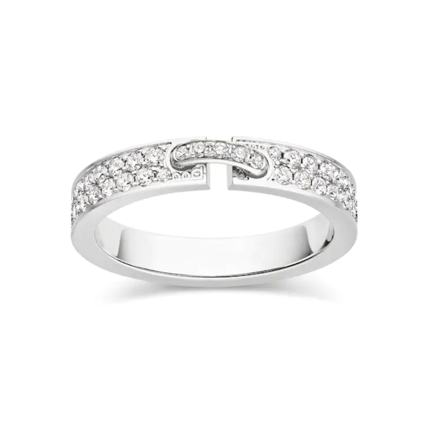 [Sophire Jewelry ]ALLIANCE LIENS VIDENCE PAVED DIAMOND 4MM RING