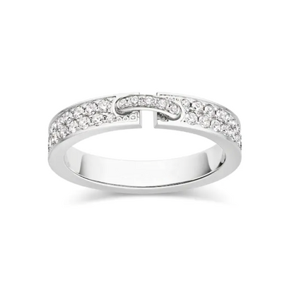[Sophire Jewelry ]ALLIANCE LIENS VIDENCE PAVED DIAMOND 4MM RING