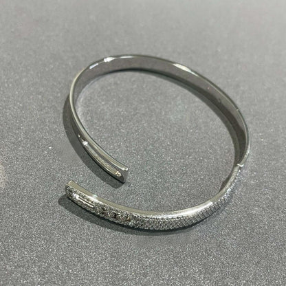 [Sophire Jewelry]Move Noa Rose Gold Pavé Diamond Bangle Bracelet