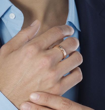 [Sophire Jewelry ]ALLIANCE LIENS VIDENCE 4MM RING