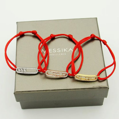 [Sophire Jewelry]Messika Care(s) pink cord pavé bracelet