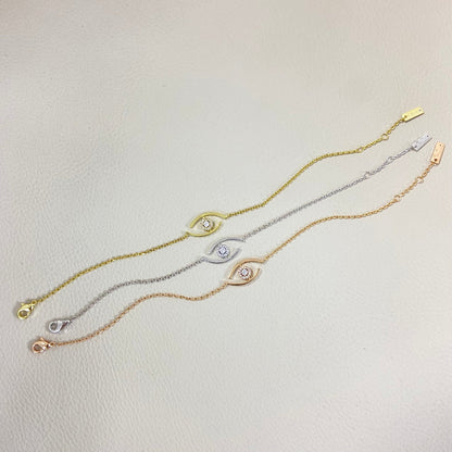 [Sophire Jewelry]Lucky Eye Pave-Set Diamond Bracelet