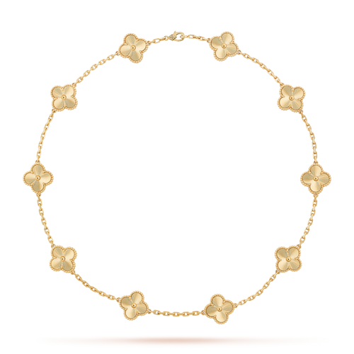 [Sophire Jewelry ]CLOVER 10 MOTIFS LASER NECKLACE