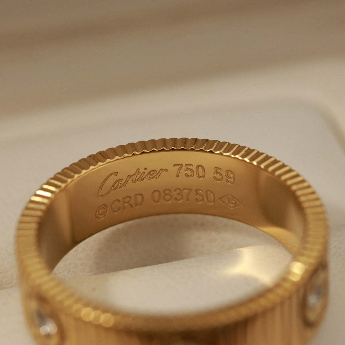 [Sophire Jewelry]LOVE 6.5MM UNLIMITED 6 DIAMONDS RING
