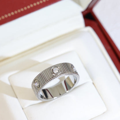 [Sophire Jewelry]LOVE 6.5MM UNLIMITED 6 DIAMONDS RING