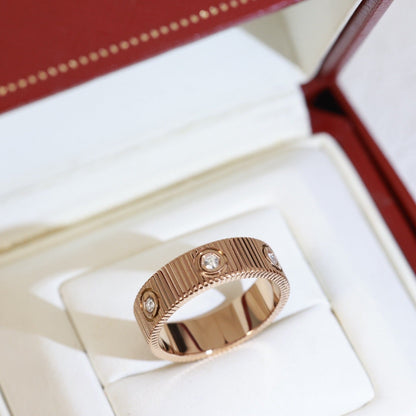 [Sophire Jewelry]LOVE 6.5MM UNLIMITED 6 DIAMONDS RING