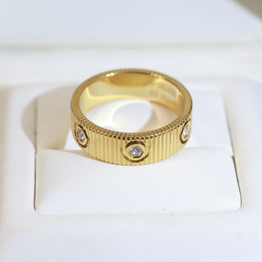 [Sophire Jewelry]LOVE 6.5MM UNLIMITED 6 DIAMONDS RING