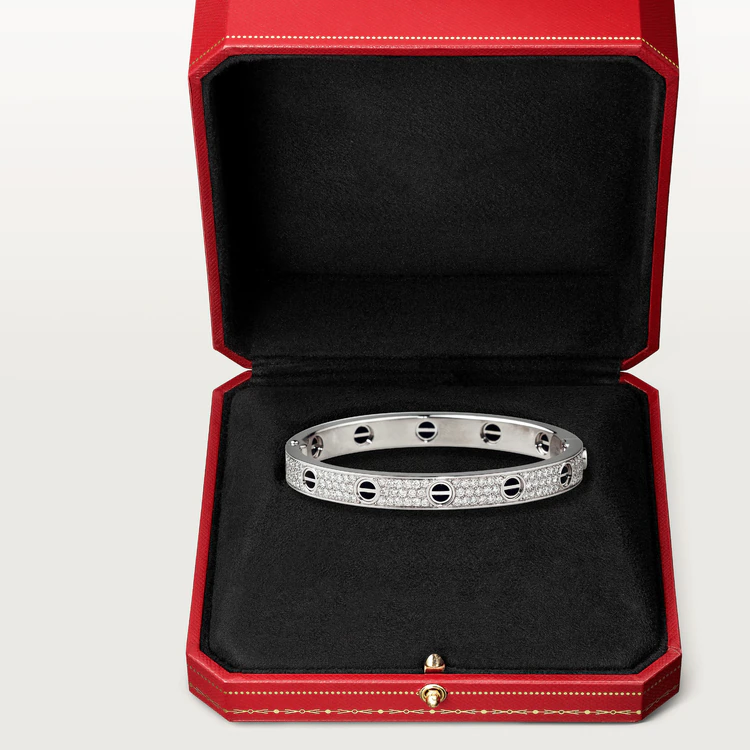 [Sophire Jewelry ]LOVE BRACELET 6.1MM DIAMOND-PAVED CERAMIC