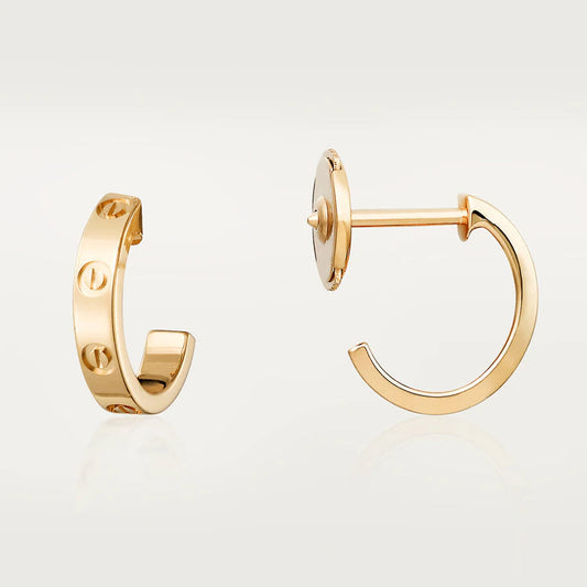 [Sophire Jewelry ]LOVE EARRINGS 2.65MM PINK GOLD