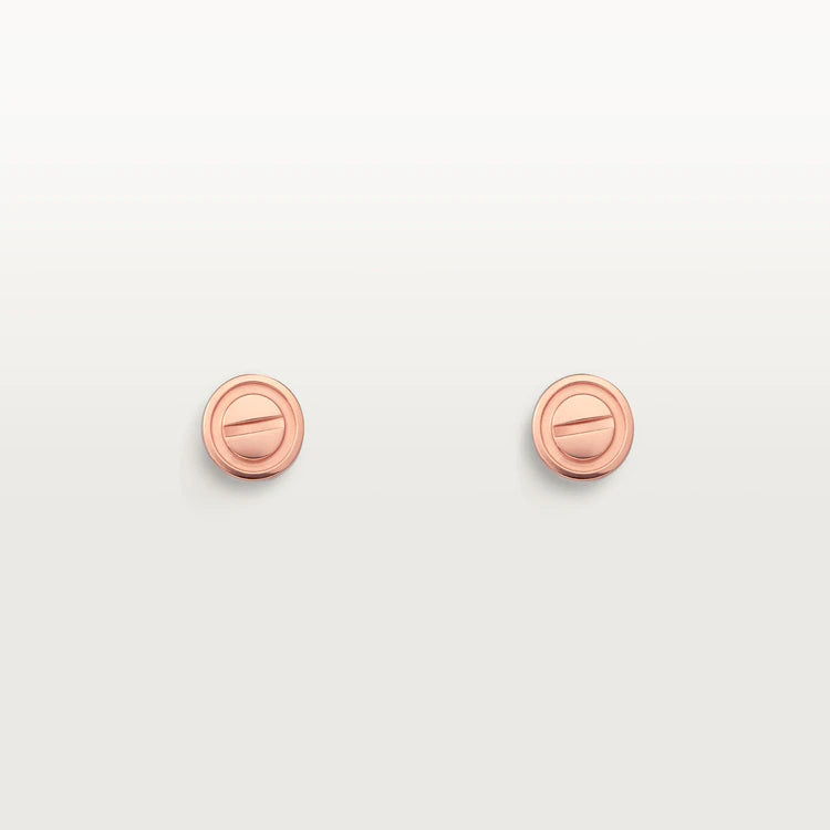[Sophire Jewelry ]LOVE EARRINGS PINK GOLD 10MM