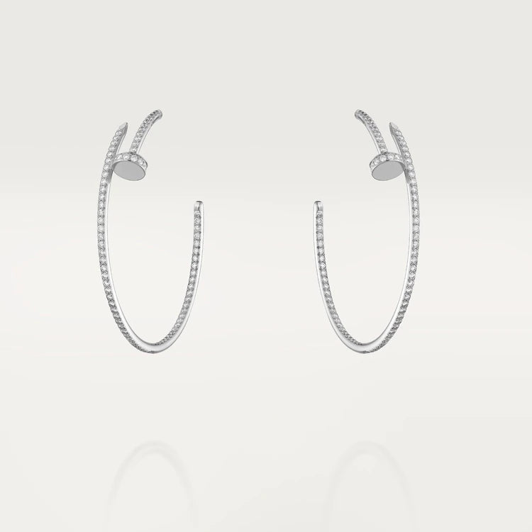 [Sophire Jewelry ]JUSTE EARRINGS FULL DIAMONDS 1.8MM