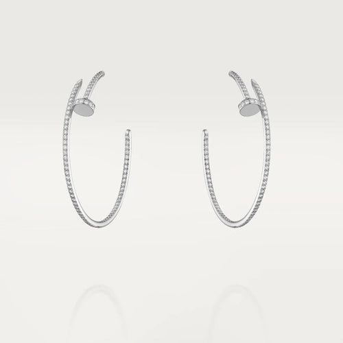 [Sophire Jewelry ]JUSTE EARRINGS FULL DIAMONDS 1.8MM