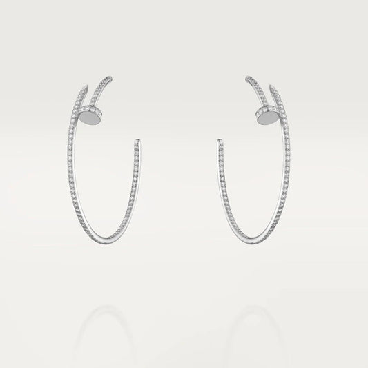 [Sophire Jewelry ]JUSTE EARRINGS FULL DIAMONDS 1.8MM