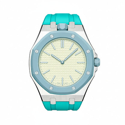 [Sophire]OAK POP SKY BLUE STEEL SILICONE STRAP