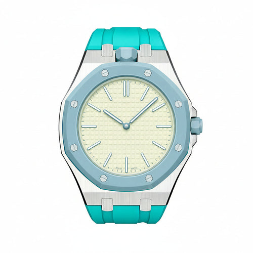 [Sophire]OAK POP SKY BLUE STEEL SILICONE STRAP