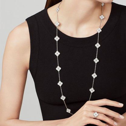[Sophire Jewelry ]CLOVER 20 MOTIFS  LASER SILVER