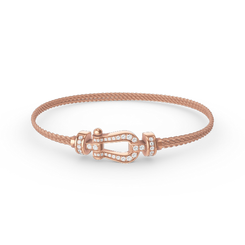 [Sophire Jewelry ]FORCE SMALL HORSESHOE  DIAMOND CHAIN ROPE BRACELET