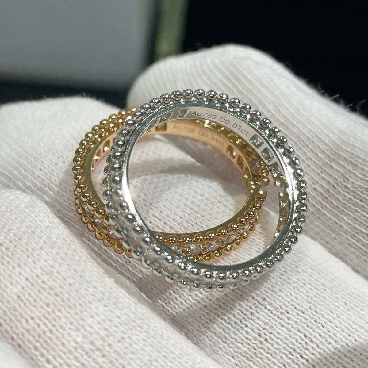 [Sophire Jewelry ]PERLEE DIAMOND SILVER RING