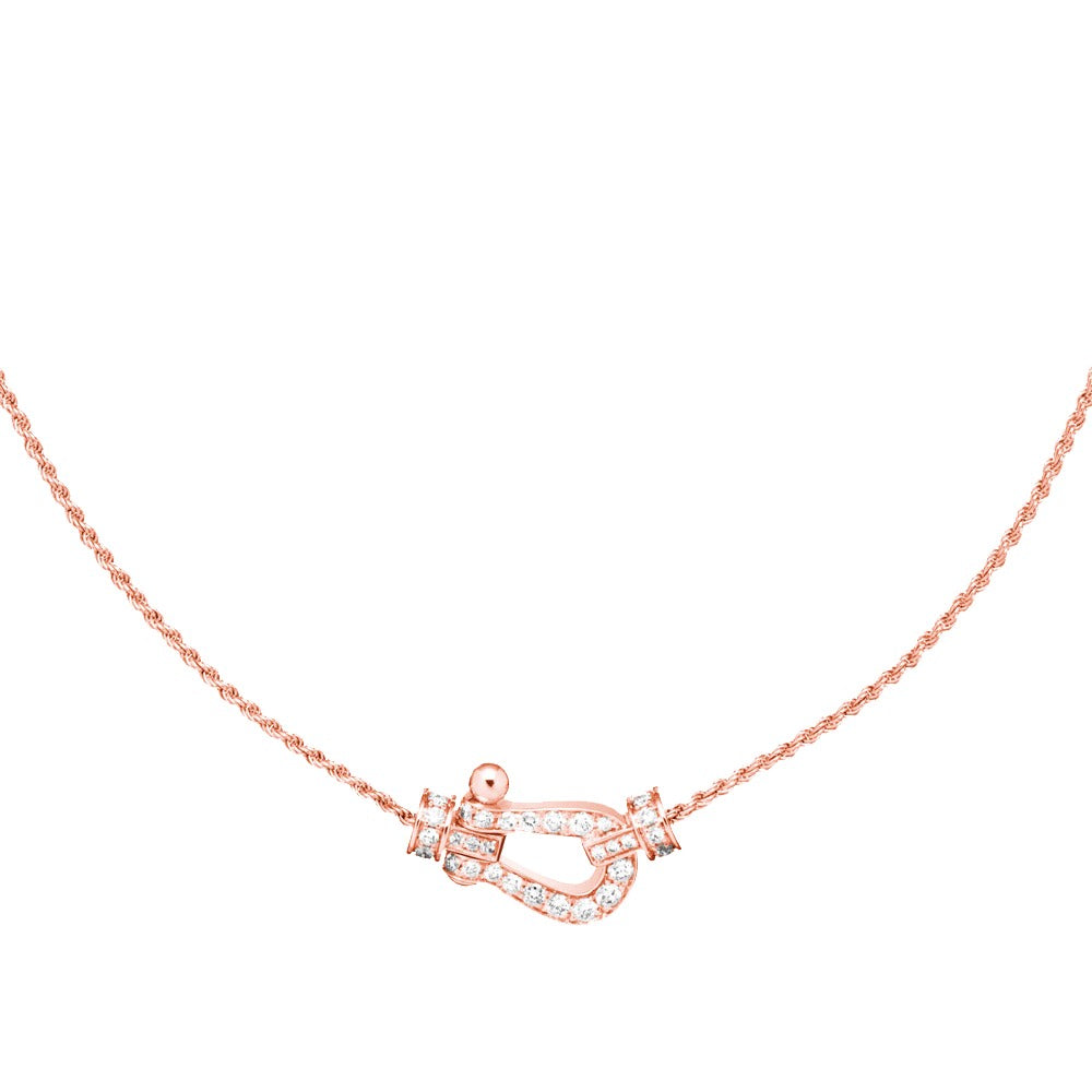 [Sophire Jewelry ]FORCE 10 PINK GOLD DIAMOND NECKLACE