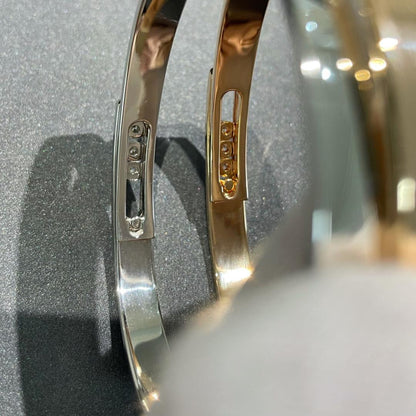 [Sophire Jewelry]Move Noa Rose Gold Pavé Diamond Bangle Bracelet