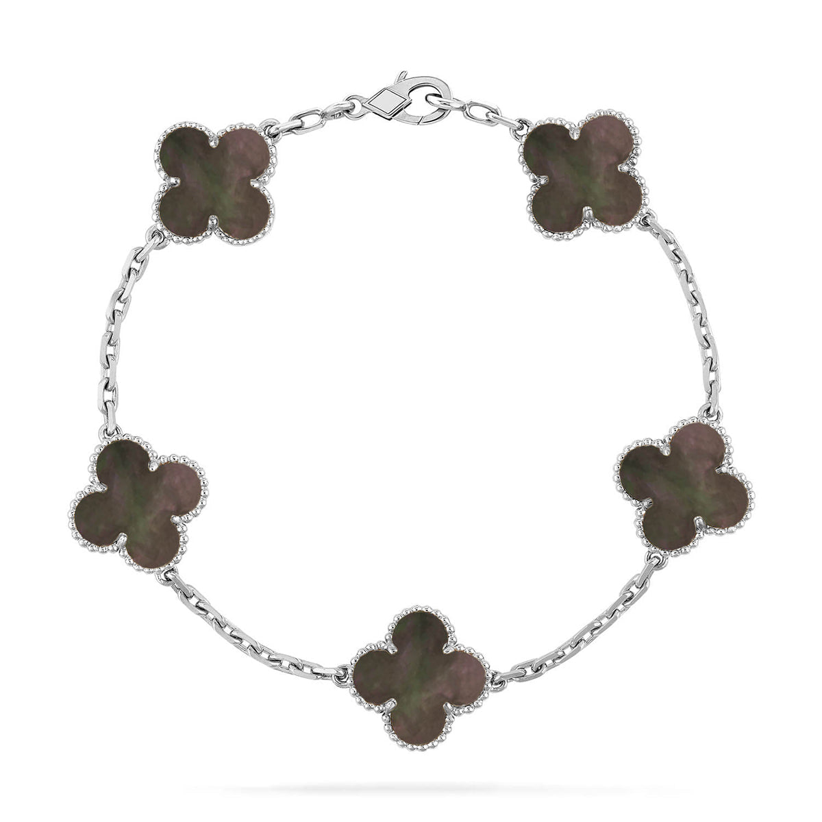 [Sophire Jewelry ] CLOVER 5 MOTIF GRAY MOP BRACELET COLLECTION