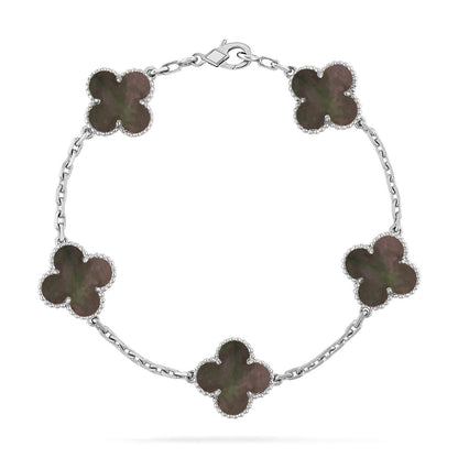 [Sophire Jewelry ] CLOVER 5 MOTIF GRAY MOP BRACELET COLLECTION