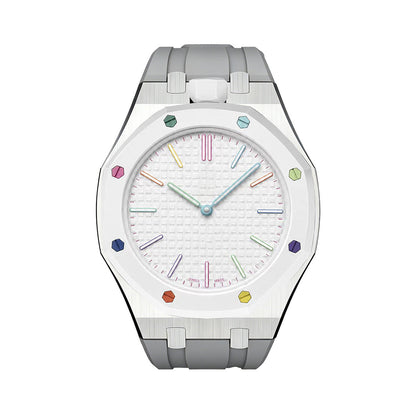 [Sophire]OAK POP GRAY STEEL SILICONE STRAP