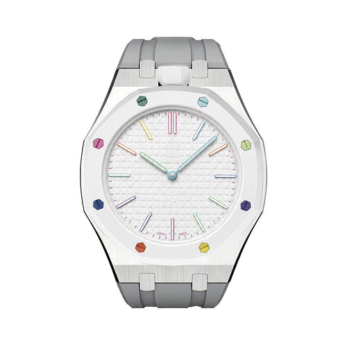 [Sophire]OAK POP GRAY STEEL SILICONE STRAP