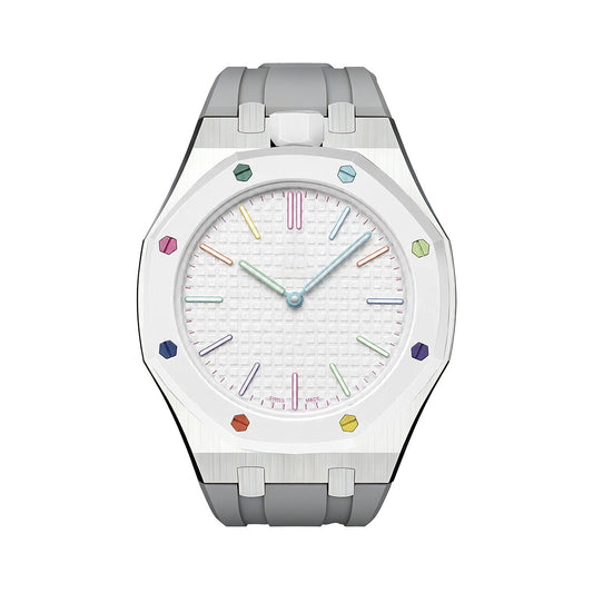 [Sophire]OAK POP GRAY STEEL SILICONE STRAP
