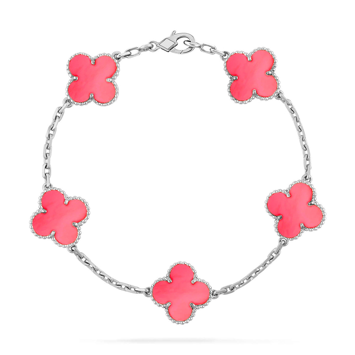 [Sophire Jewelry ] CLOVER 5 MOTIFS  PINK MOP BRACELET COLLECTION