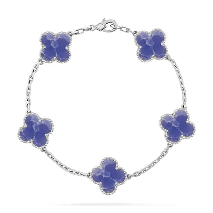 [Sophire Jewelry ]CLOVER 5 MOTIF BLUE VEINS BRACELET COLLECTION