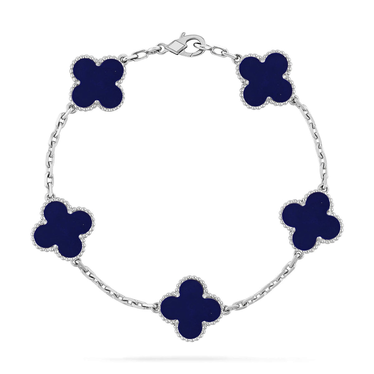 [Sophire Jewelry ]CLOVER 5 MOTIF LAPIS LAZULI BRACELET COLLECTION