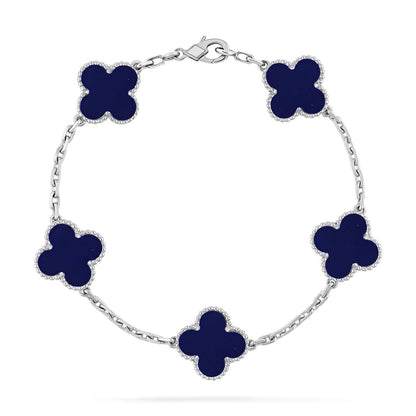 [Sophire Jewelry ]CLOVER 5 MOTIF LAPIS LAZULI BRACELET COLLECTION