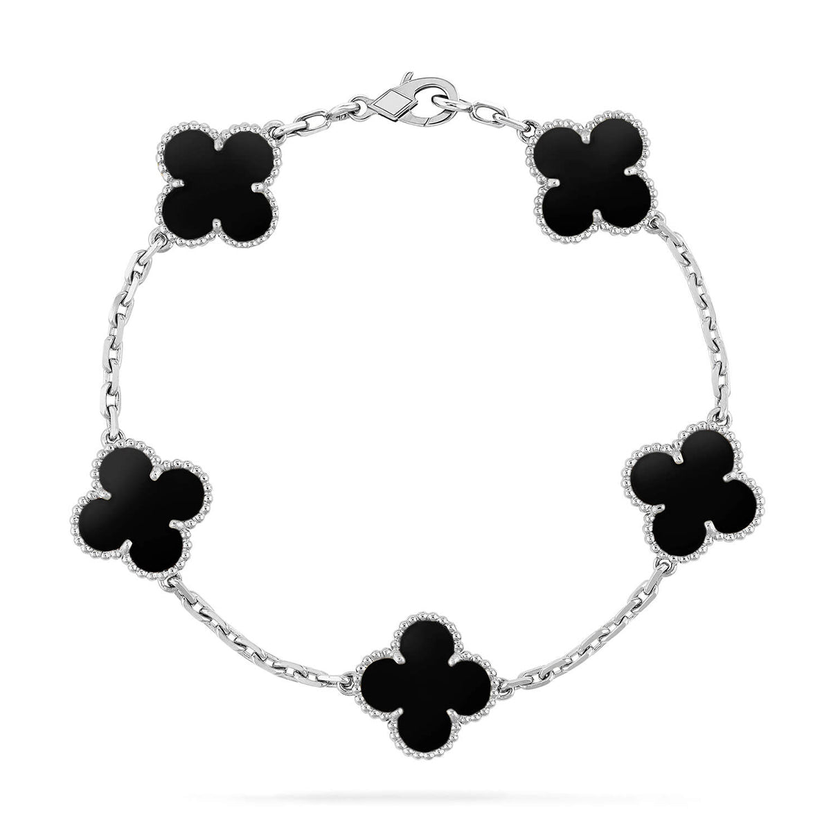[Sophire Jewelry ] CLOVER 5 MOTIF ONYXS BRACELET COLLECTION