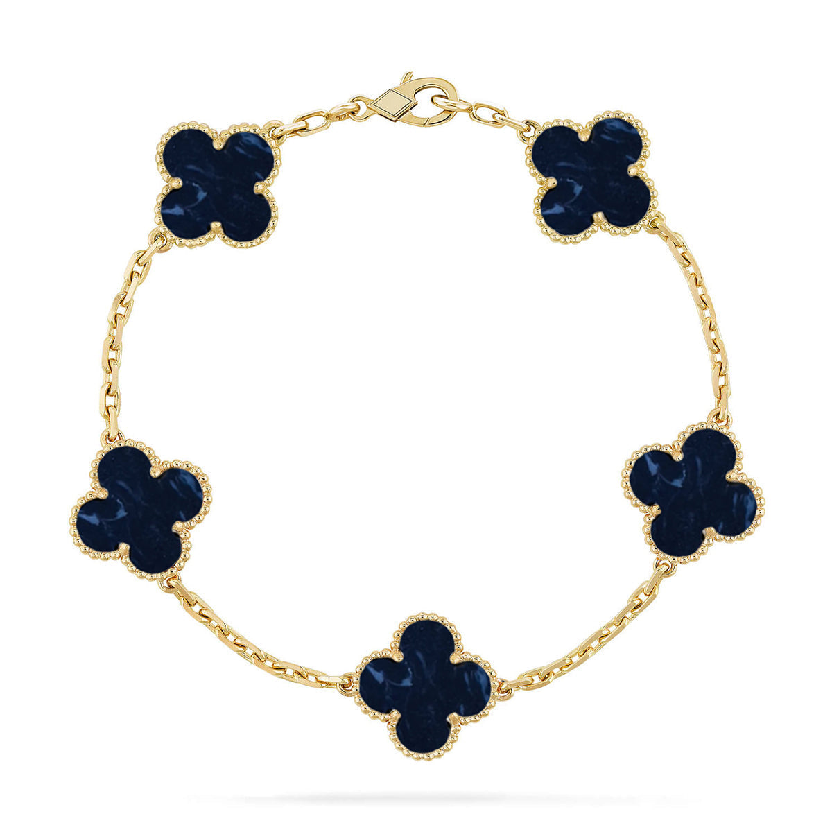 [Sophire Jewelry ]CLOVER 5 MOTIF PIETERSITE BRACELET COLLECTION