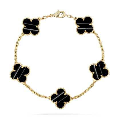 [Sophire Jewelry ] CLOVER 5 MOTIF PULSAR STONE BRACELET COLLECTION