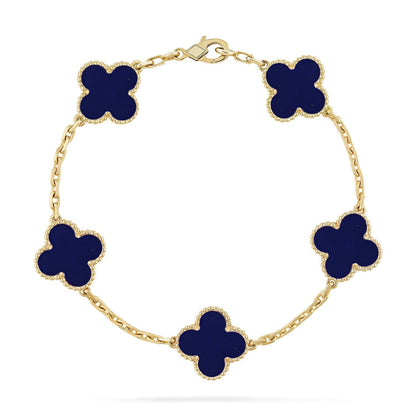 [Sophire Jewelry ]CLOVER 5 MOTIF LAPIS LAZULI BRACELET COLLECTION