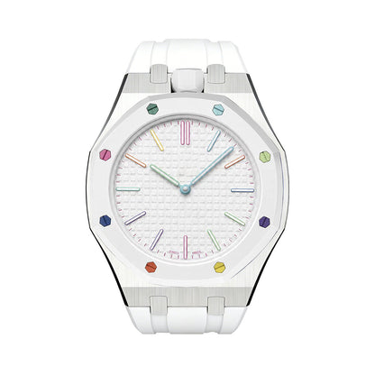 [Sophire]OAK POP WHITE STEEL SILICONE STRAP