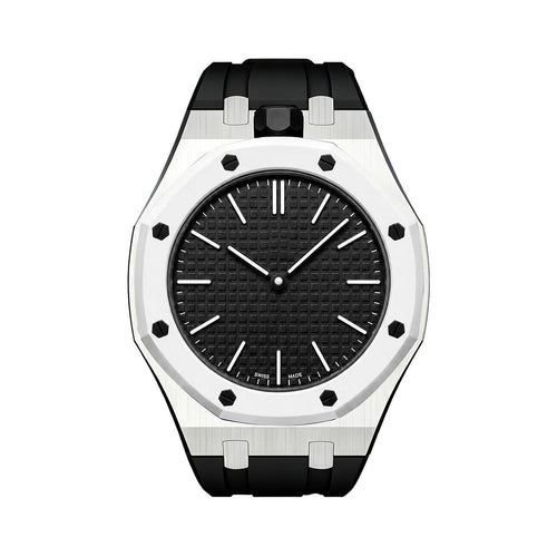 [Sophire]OAK POP BLACK STEEL SILICONE STRAP