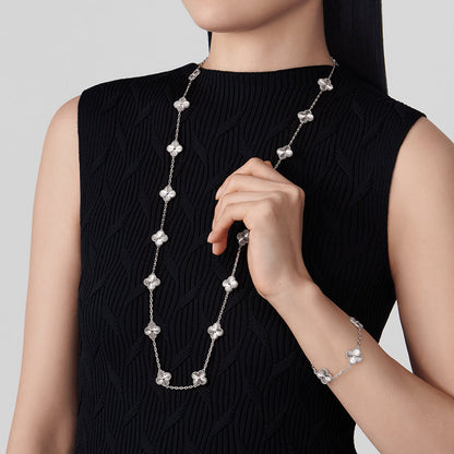 [Sophire Jewelry ]CLOVER 20 MOTIFS  LASER SILVER