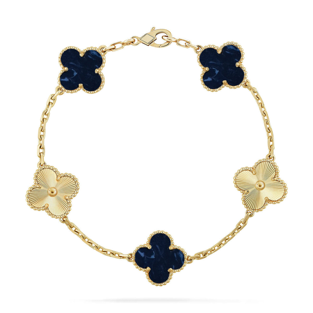 [Sophire Jewelry ]CLOVER 5 MOTIF PIETERSITE BRACELET COLLECTION